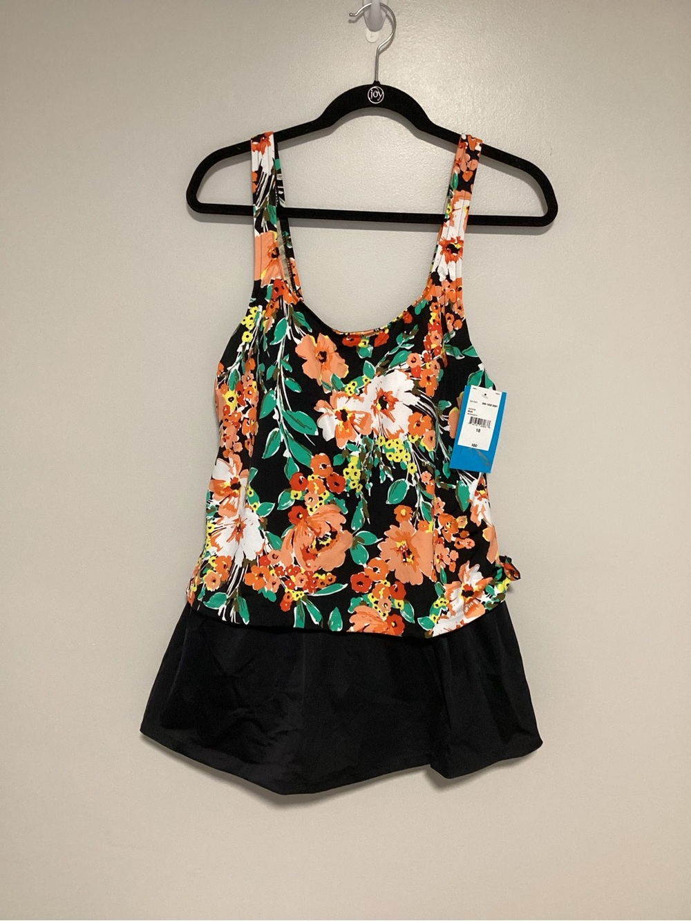 Azuf By Maxine Of Hollywood Swimsuit Plus Size 18 One Piece Swim dress Beach New